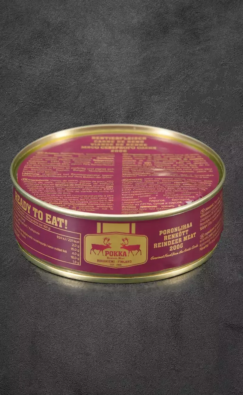 Carne de reno en conserva – 200 g
