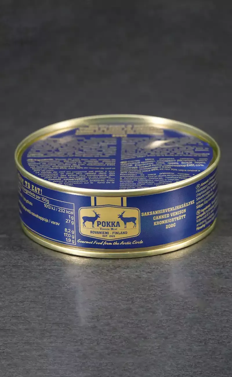 Carne di cervo in scatola – 200 g