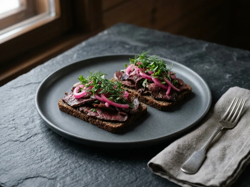 Open Red Deer Sandwich