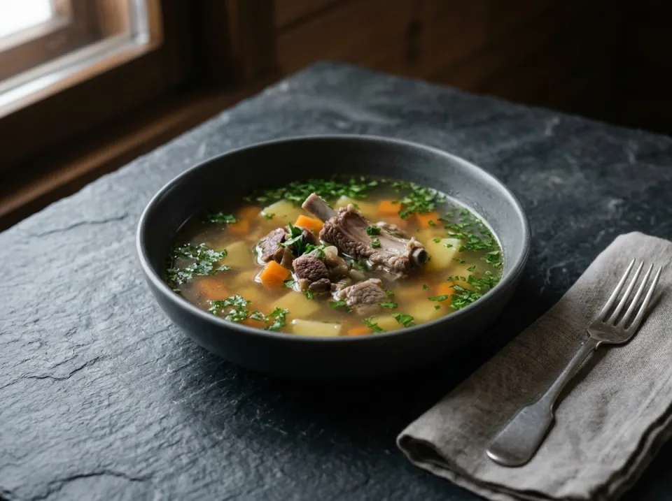 Reindeer Bone Broth Soup