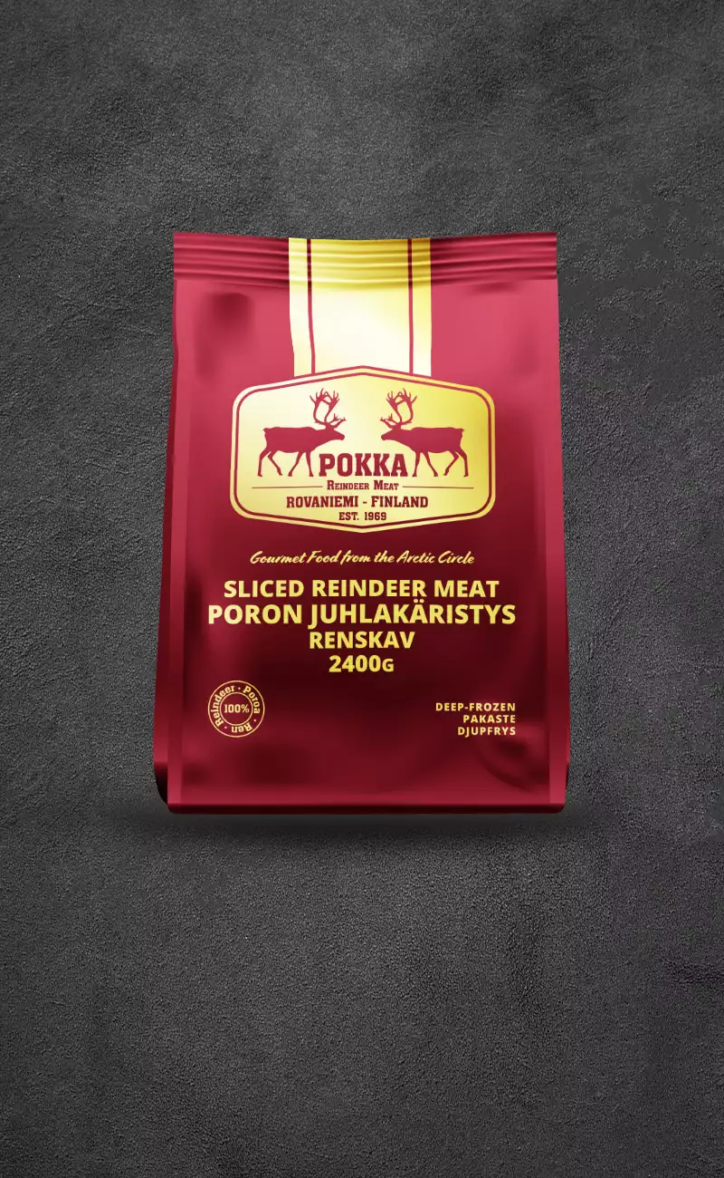 Sliced Reindeer Meat - 2400 grams — Pokka Finnish reindeer meat