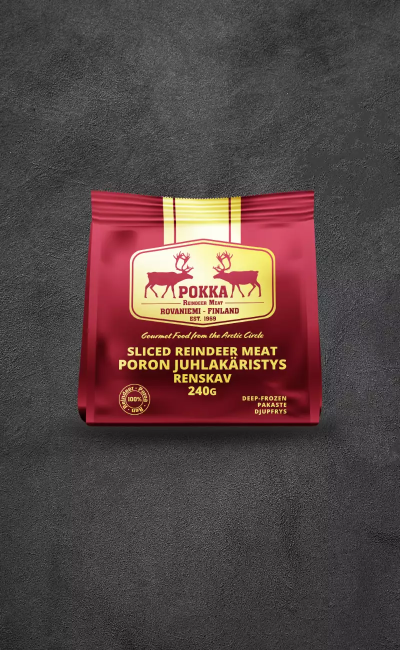 Sliced Reindeer Meat - 240 grams — Pokka Finnish reindeer meat